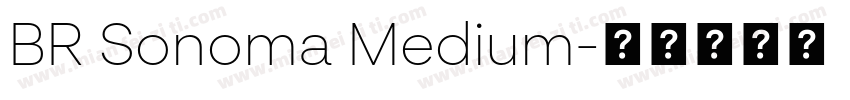 BR Sonoma Medium字体转换